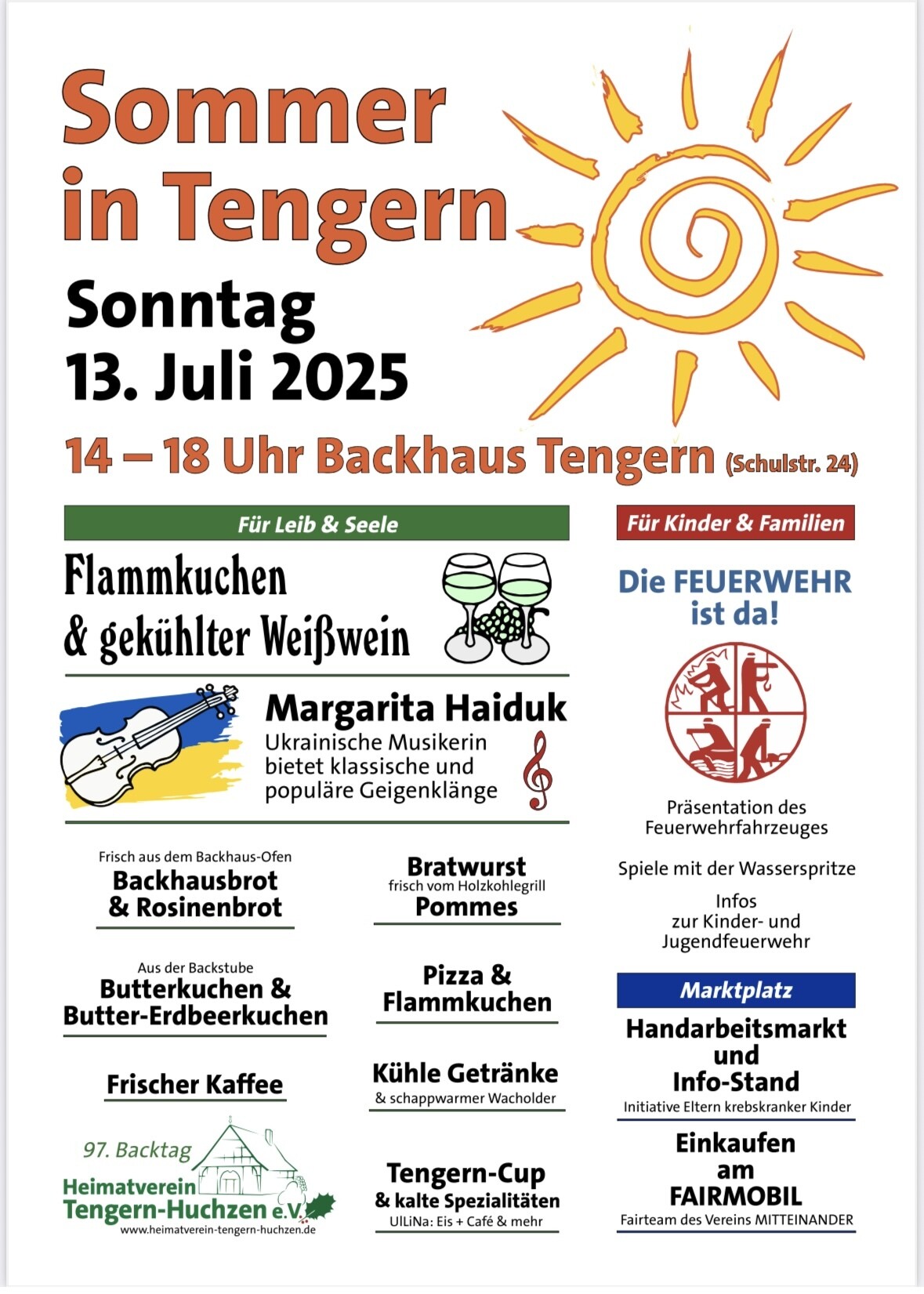 Plakat Sommerbacktag