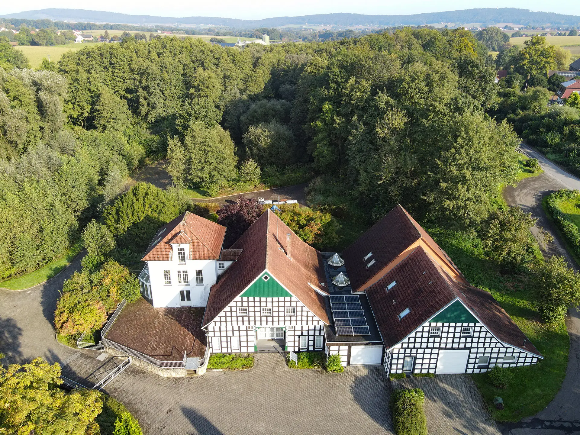 Luftaufnahme von der Alten Wassermühle